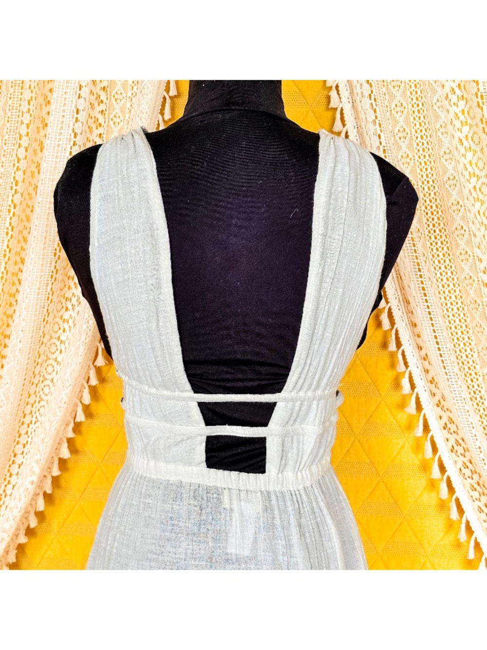Ethereal White Gauzy Goddess Maxi Dress L*Space Kira Coverup Resortwear Sz S - Picture 12 of 15
